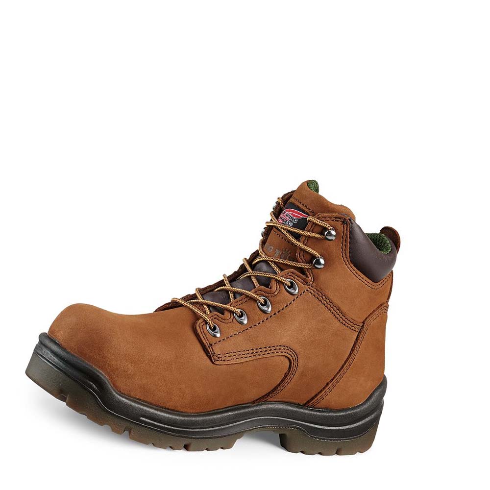 Red Wing King Toe® 6-inch Insulated, Safety Toe Men's Waterproof Boots Brown | ZA 35RVD